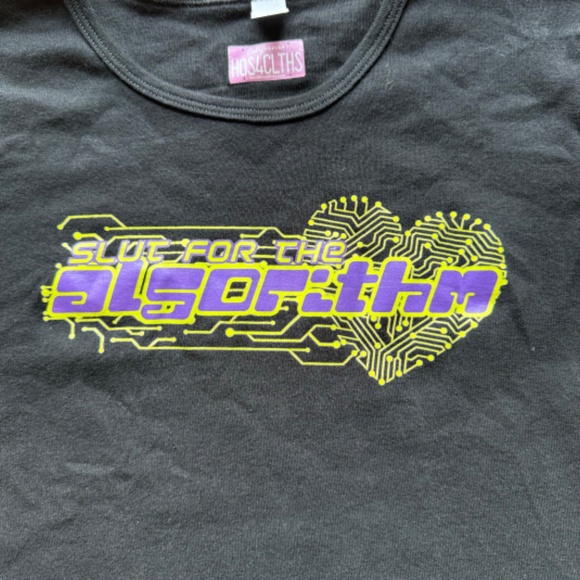 Never Worn H4C Black Graphic Cropped Baby Tee - Picture 5 of 8